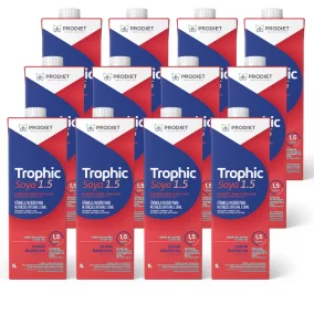 Kit Com 12 Unidades Dieta Enteral Prodiet Trophic Soya 1.5kcal