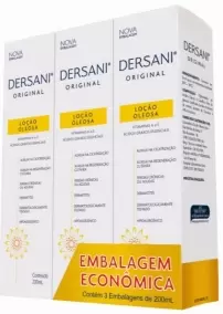 Kit Loção Oleosa Dersani Original A.G.E e Vitamina A e E 3 unidades