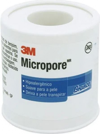 Curativo 3M Micropore Adesivo para Fixação