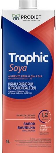 Kit Com 30 Unidades Dieta Enteral Prodiet Trophic Soya 1.2kcal + Frasco e Equipo