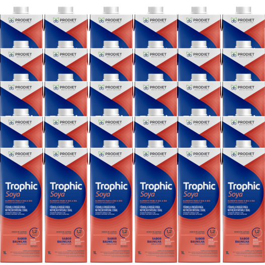 Kit Com 30 Unidades Dieta Enteral Prodiet Trophic Soya 1.2kcal