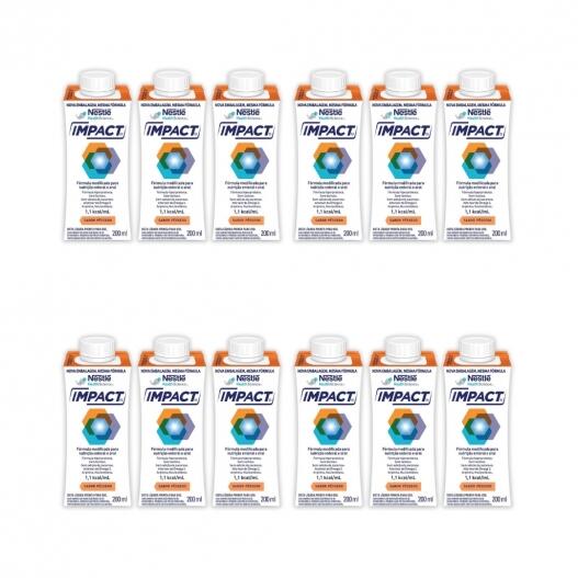 Suplemento Nestlé Impact - Kit com 12 unidades