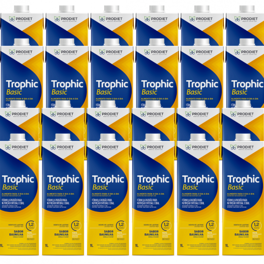 Kit Com 24 Unidades Dieta Enteral Prodiet Trophic Basic 1.2kcal