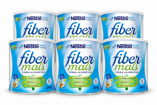 Kit 6 Fibra Alimentar Nestlé Fiber Mais 260g