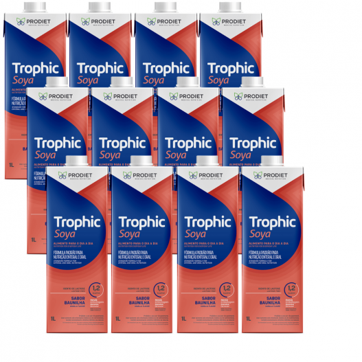 Kit Com 12 Unidades Dieta Enteral Prodiet Trophic Soya 1.2kcal