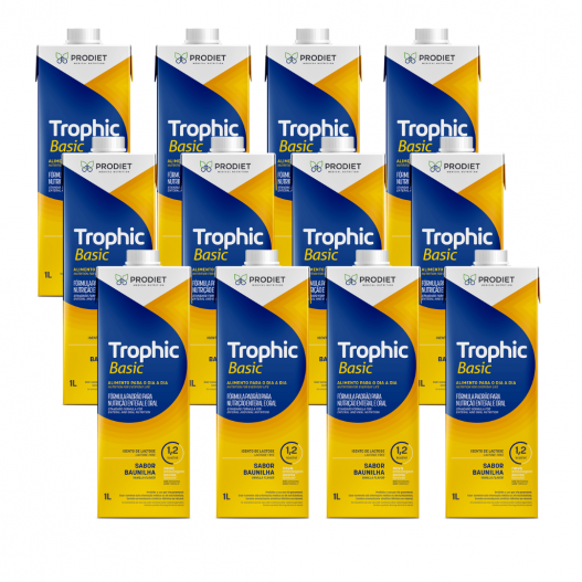 Kit Com 12 Unidades Dieta Enteral Prodiet Trophic Basic 1.2kcal