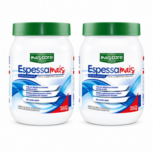 Kit Espessante Mais Care Espessa Mais para Alimentos Líquidos 2 unidades 400g